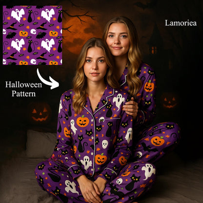 Personalized Family Halloween Pajamas, Halloween Outfit, Halloween Gift, Halloween Costume, Pajama Set, Matching Halloween, Holiday Pajamas