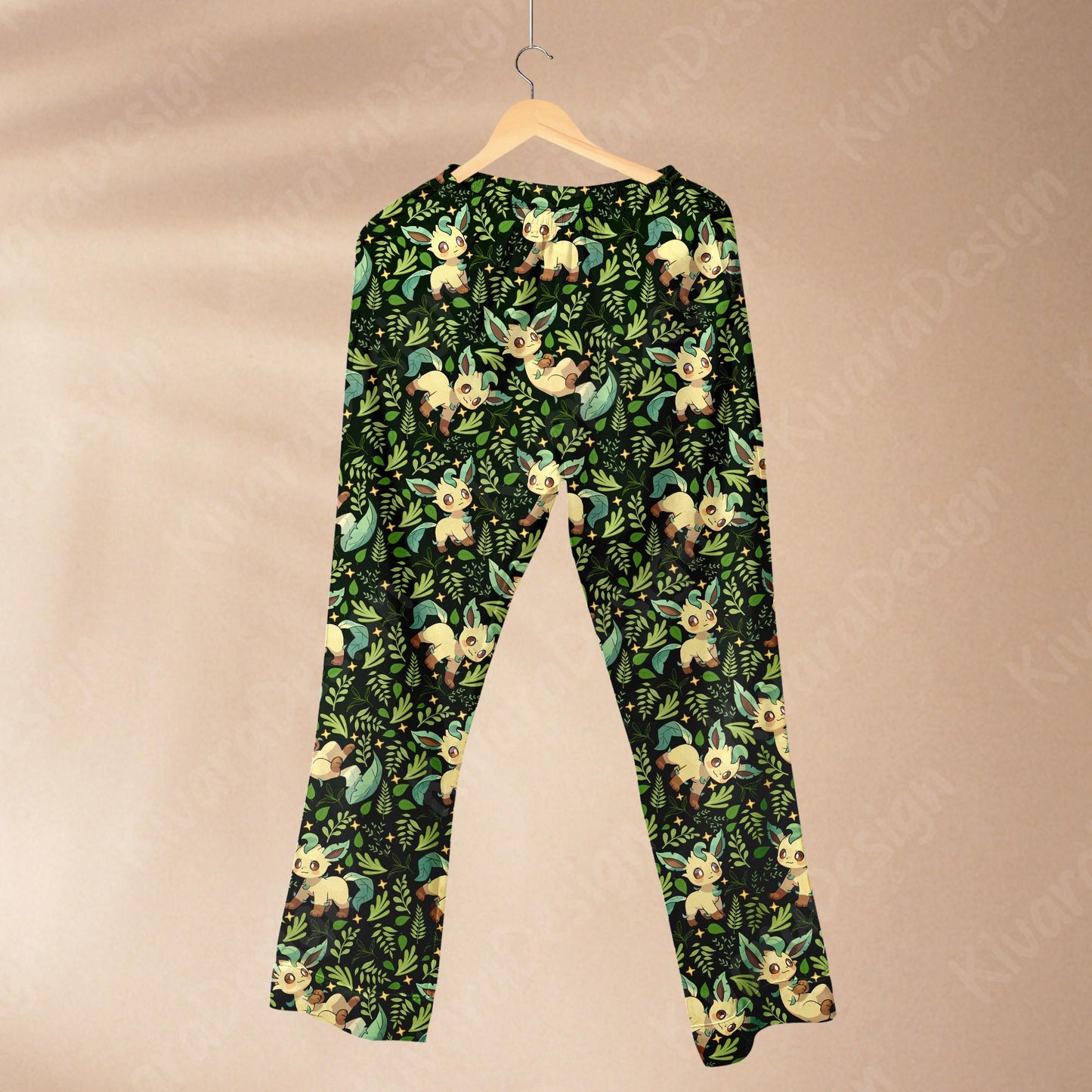 Leaf Forest Family Pajamas Set Matching Cute Pajamas Comfort for Adult Fans