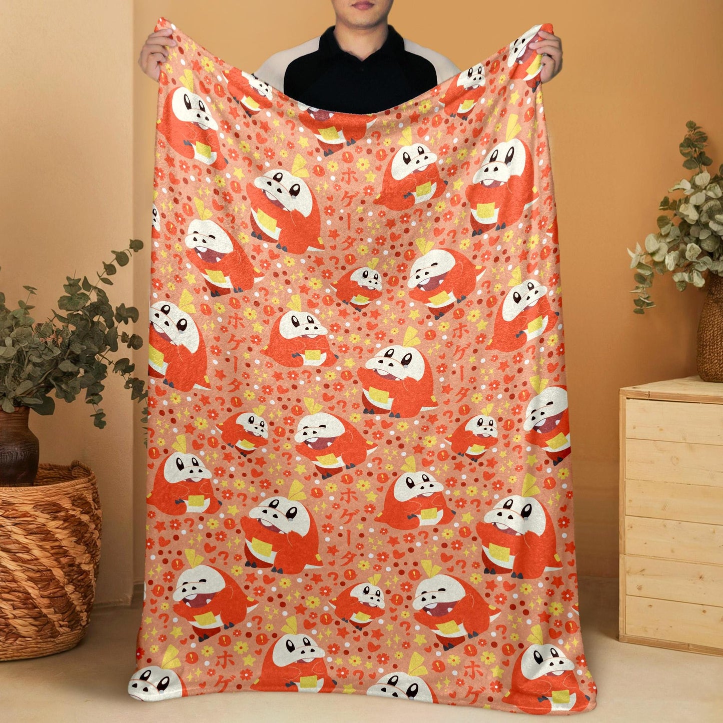 Fuecoco Fleece Blanket Home Decor Throw Blanket Bedroom Decor Baby Blanket Cute Fuecoco Blanket Gifts