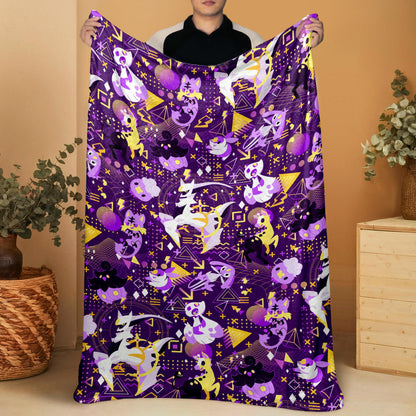Arceus Fleece Blanket Home Decor Litten Blanket Throw Blanket Cute Baby Blanket Arceus Blanket Gifts