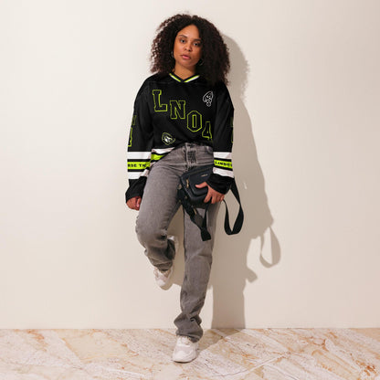 Racing-Inspired Oversized Jersey, Streetwear Racing Hockey Jersey with Vibrant #4 Graphics