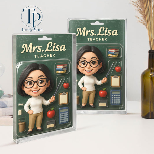 Teacher Appreciation Gifts, Custom Teacher Acrylic Block, Custom 3D Teacher Gift From Photo, Thank You Teacher Gifts, Back To School Gifts