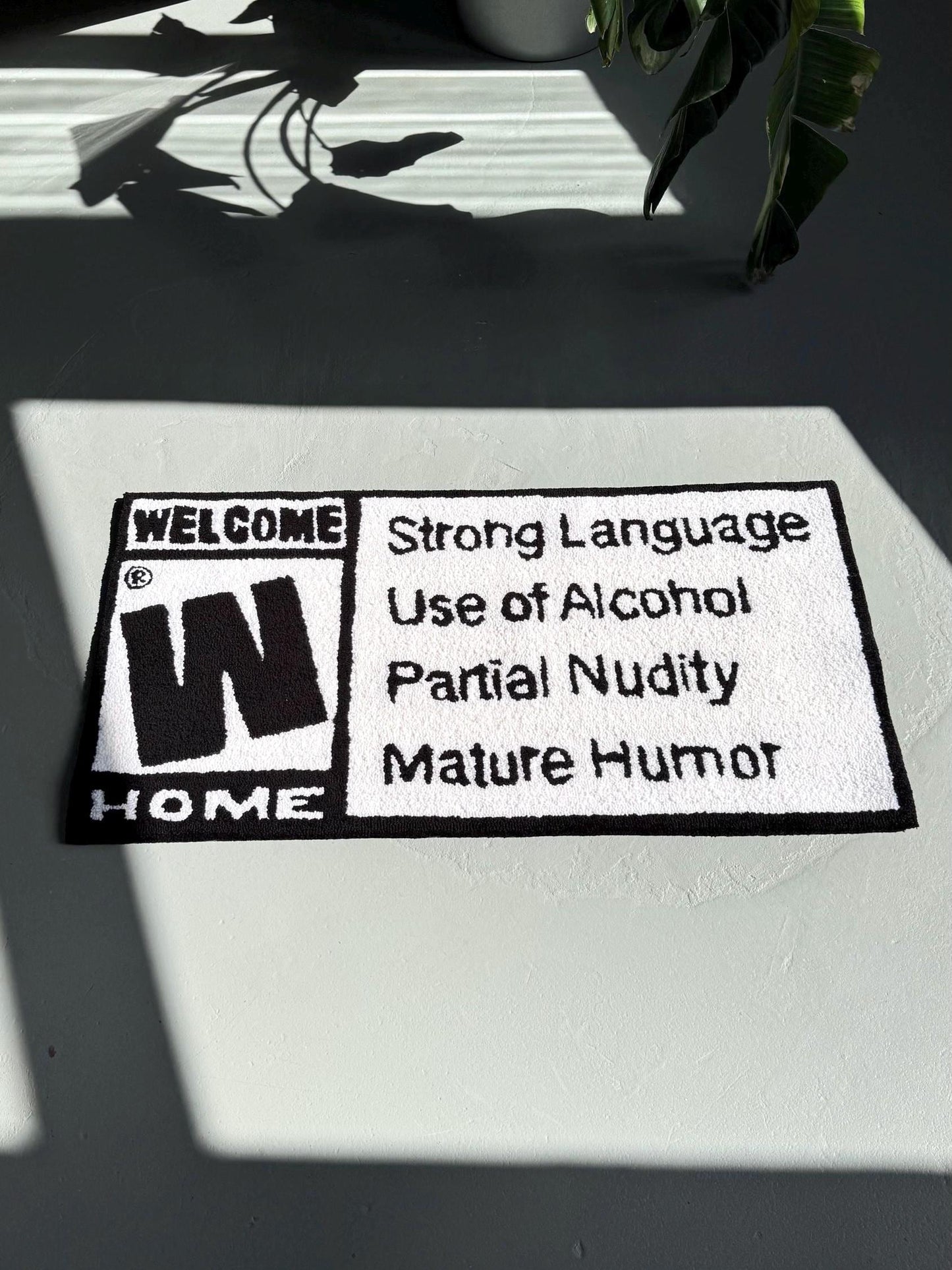 Tufted Welcome Home Rug: Funny Entryway Decor