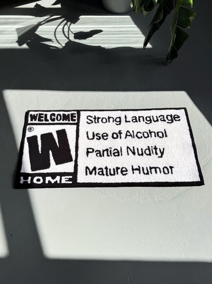 Tufted Welcome Home Rug: Funny Entryway Decor