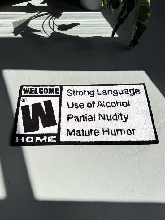 Tufted Welcome Home Rug: Funny Entryway Decor