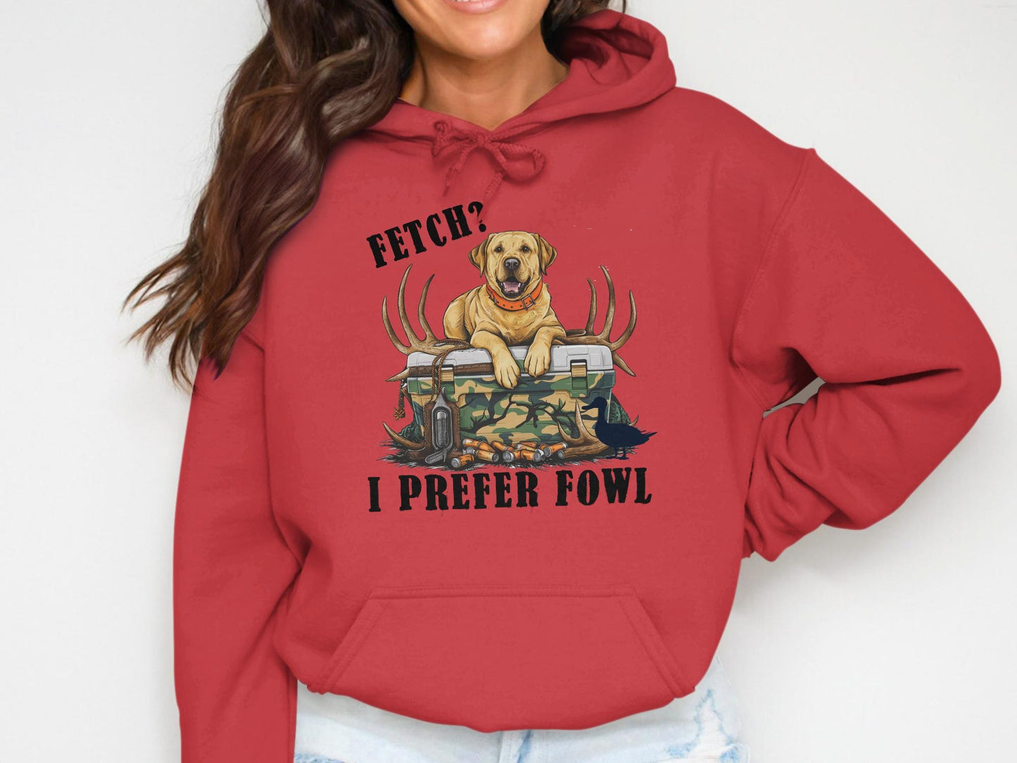 Funny Hunting Lab T-Shirt: Yellow Labrador Retriever Duck Dog Tee