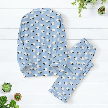 Cute Sheep Pajamas Set, Animal Lover Pajamas For Women, Sheep Lover Halloween Matching Pajama, Funny Lamb Pajamas For Her