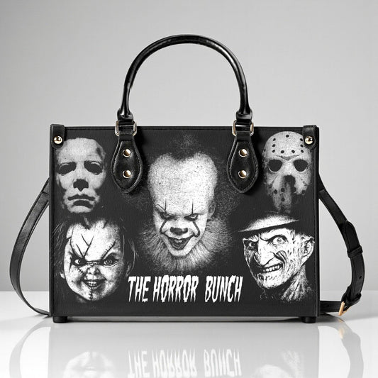 The Horror Bunch Handbag| Horror Handbag | Top-Grain Leather| Vegan Leather | Scary Movie Lovers Bag | Custom Tote Bag | Scary Movie Lovers