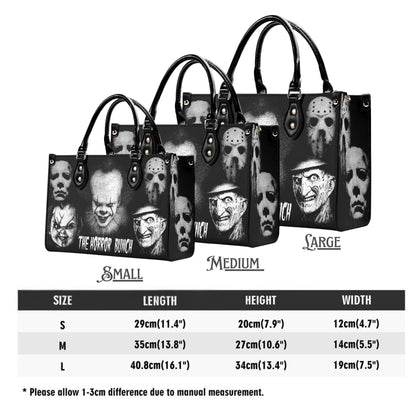 The Horror Bunch Handbag| Horror Handbag | Top-Grain Leather| Vegan Leather | Scary Movie Lovers Bag | Custom Tote Bag | Scary Movie Lovers