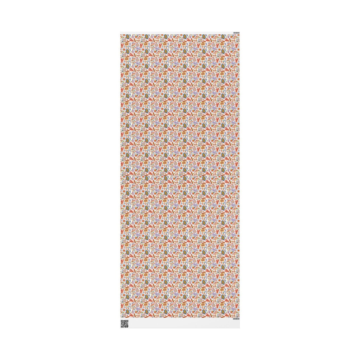 Italian Summer Gift Wrap Vintage Sardine and Seafood Print Wrapping Paper for Mediterranean Foodie Gifts & Custom Amalfi Coast Celebrations