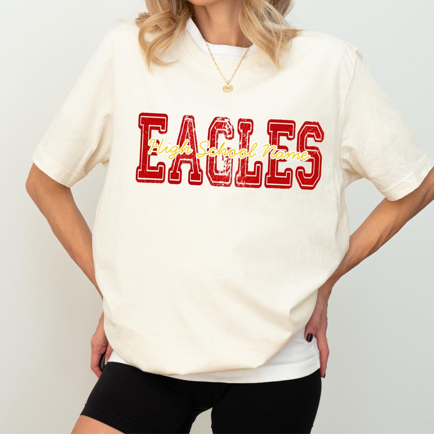Custom School Mascot Comfort Colors Shirt: Football Volleyball Team Tee