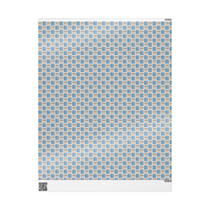 Retro Sardine and Seafood Print Tin fish Wrapping Paper Italian Summer Gift Wrap Custom chef Mediterranean Foodie Gifts & Amalfi Coast