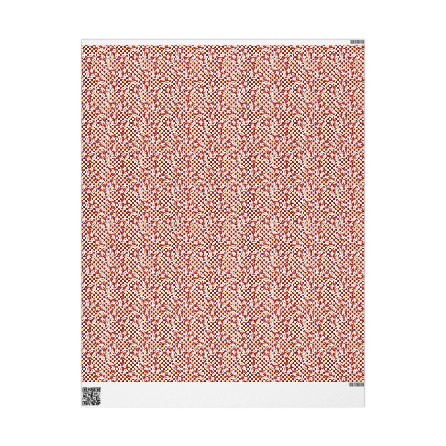 Seafood Print Wrapping Paper Vintage Mediterranean Lobsters Art Gift Wrap Foodies Coastal Weddings Tomato Girl Italian Summer Amalfi Coast