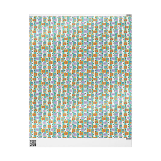 Sardine Print Wrapping Paper Mediterranean tinned fish Fisherman Aesthetic Vintage Food Art for Seafood print foodie Gifts Amalfi Coast