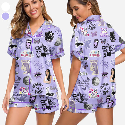 Olivia Rodrigo Tour Pajamas, Olivia Rodrigo Shirt, Olivia Concert, Olivia Rodrigo Shirt, Cute Olivia Rodrigo Pajamas, Olivia Lovers Pajamas