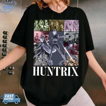 Kpop Demon Hunters Shirt, Huntrix Girl T-Shirt, Kpop idol group Shirt, Mira, Rumi, Joey Shirt,Demon Hunter Merch, Gift for Huntrix fan Shirt