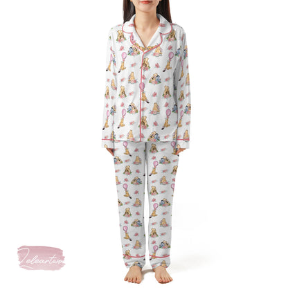 Baby Girl Winnie the Pooh Pajama Set – Cute Classic Bear Short Sleeve Sleepwear, Soft Nursery Loungewear Gift