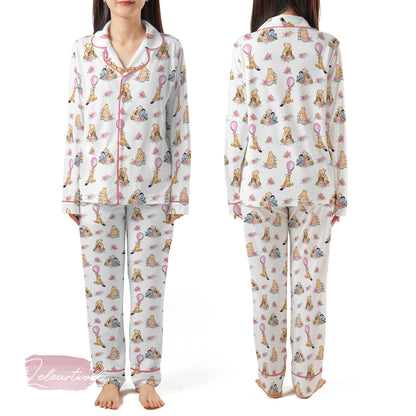 Baby Girl Winnie the Pooh Pajama Set – Cute Classic Bear Short Sleeve Sleepwear, Soft Nursery Loungewear Gift