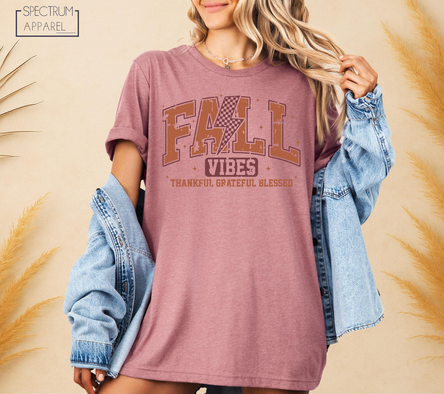 Thankful Grateful Fall Vibes T-Shirt, Fall Vibes Autumn Tee, Blessed Cozy Season Shirt, Fall Thanksgiving Vibes Shirt, Cute Autumn Vibes Tee