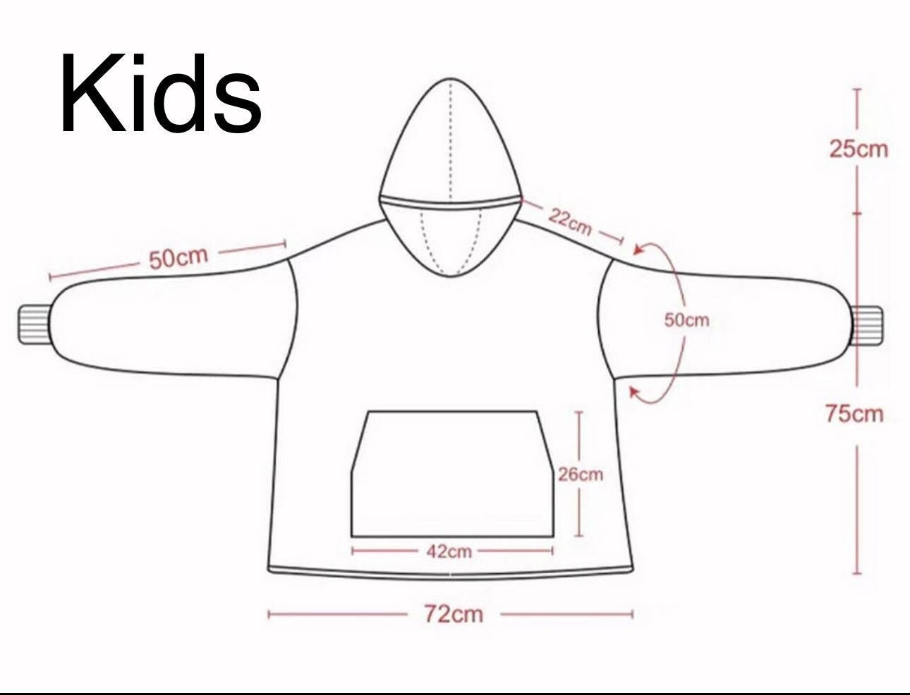 Anime Blanket Hoodie  oversize snuggle Sherpa    unisex adults and kids