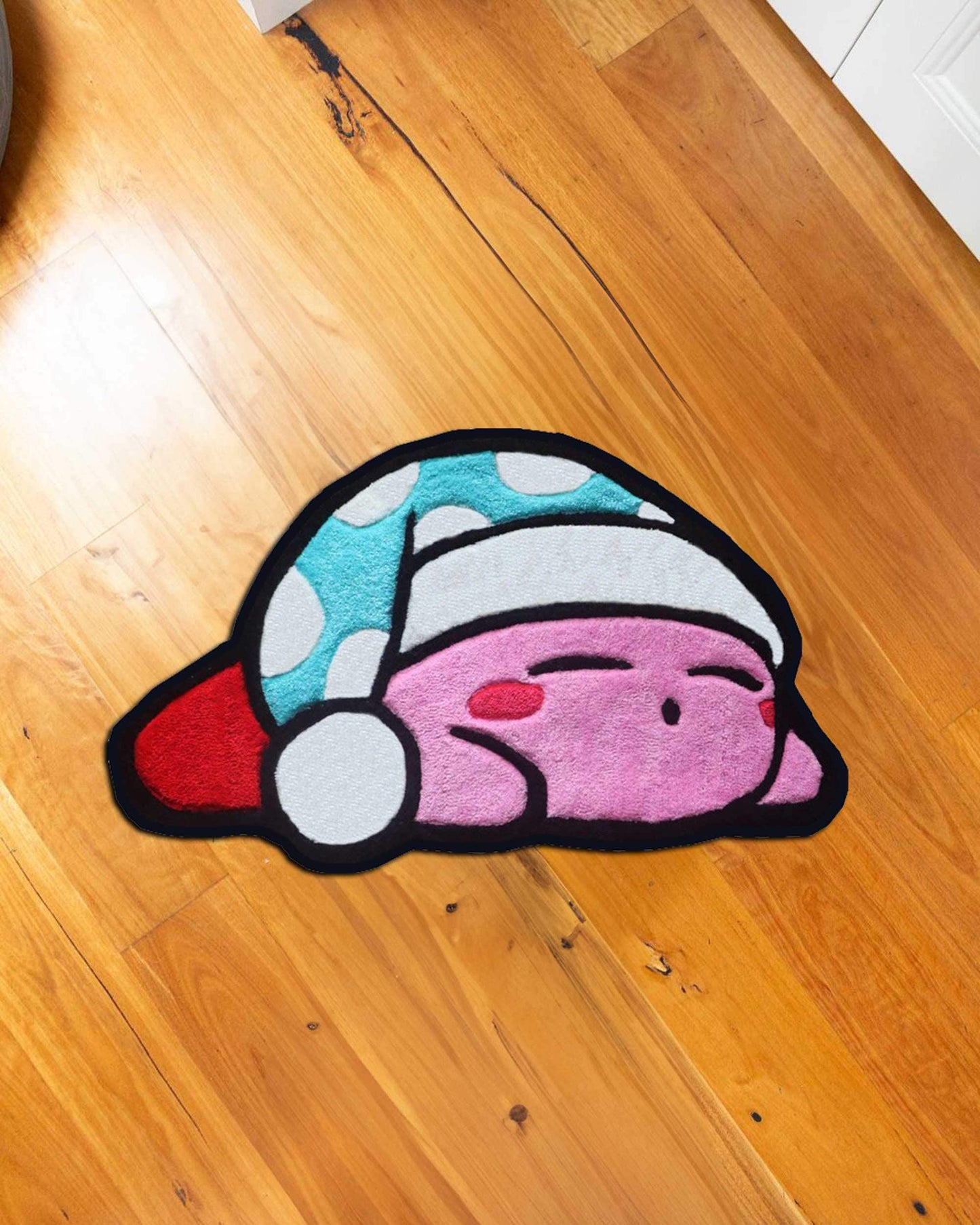 Kirby rug,Kirby Rug,Girl Room Decor,Pink Room Decor,cute kirby rug,Kids Room Decor, Kirby Decor,Video Game Rug,Kids Gift,Kirby CD,custom rug