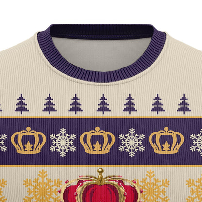 Crown Royal Christmas Sweater, Canadian Whisky Xmas Sweater, Christmas Pattern Women Sweater, Drinking Men Sweater, Crown Royal Lovers