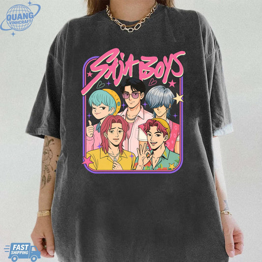 Saja Boys Boy Band Shirt, Kpop Demon Hunters Movie Shirt, Bootleg Retro Movie Shirt, Demon Hunters Merch Shirt