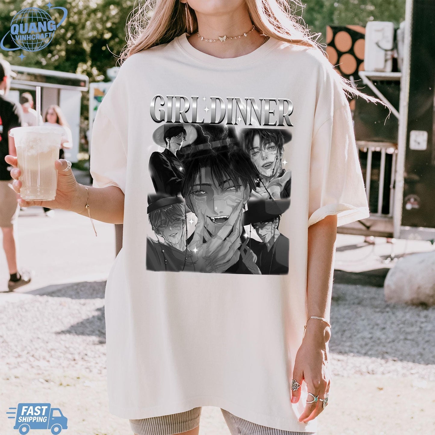 Girl Dinner Jinu Shirt, Girl Dinner Jinu Saja Boys Hunter Bootleg T-Shirt, Gift For Fan Kpop Lovers, Villain Crush, Kpop Demon Hunters Tee