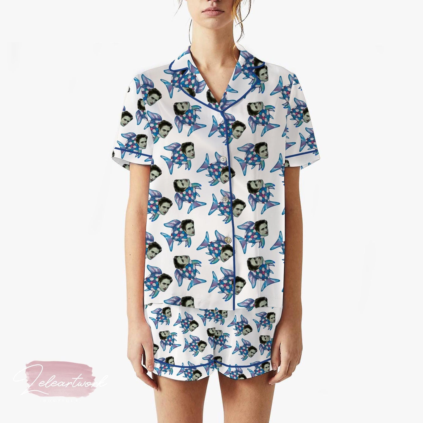 The Skin Of A Killer Bella Set – Funny Twilight Pajama Shorts | Edward Vampire Meme Sleepwear | Fandom Lounge Gift