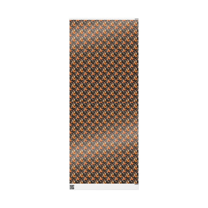 Foxes Wrapping Paper Roll for Woodland Themed Gifts and Party, Boho Forest Animals Gift Wrap, Custom Natural Forest Gift Packaging