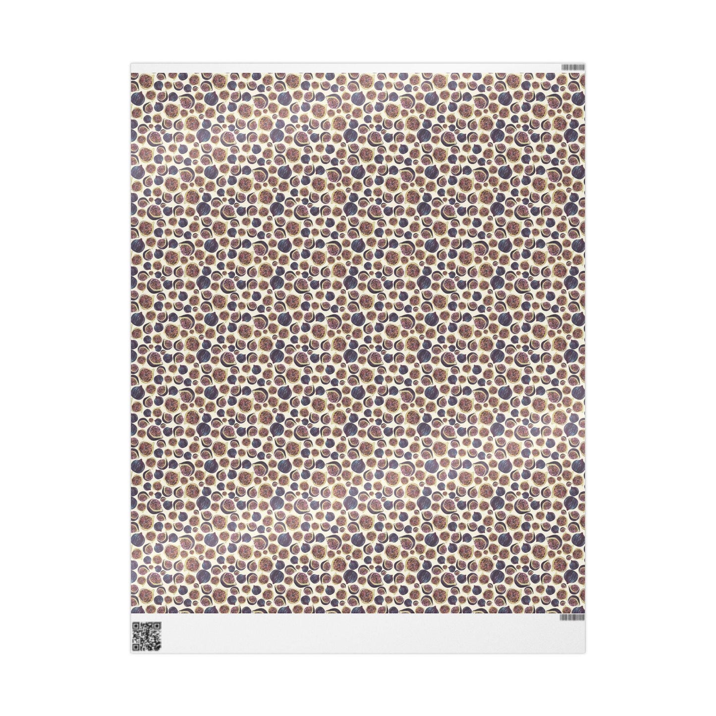 Figs Wrapping Paper Summer or Autumn Fruit Gift Wrap for Foodie Birthdays, Rustic Packaging, Farmers Market & Mediterranean Gifts