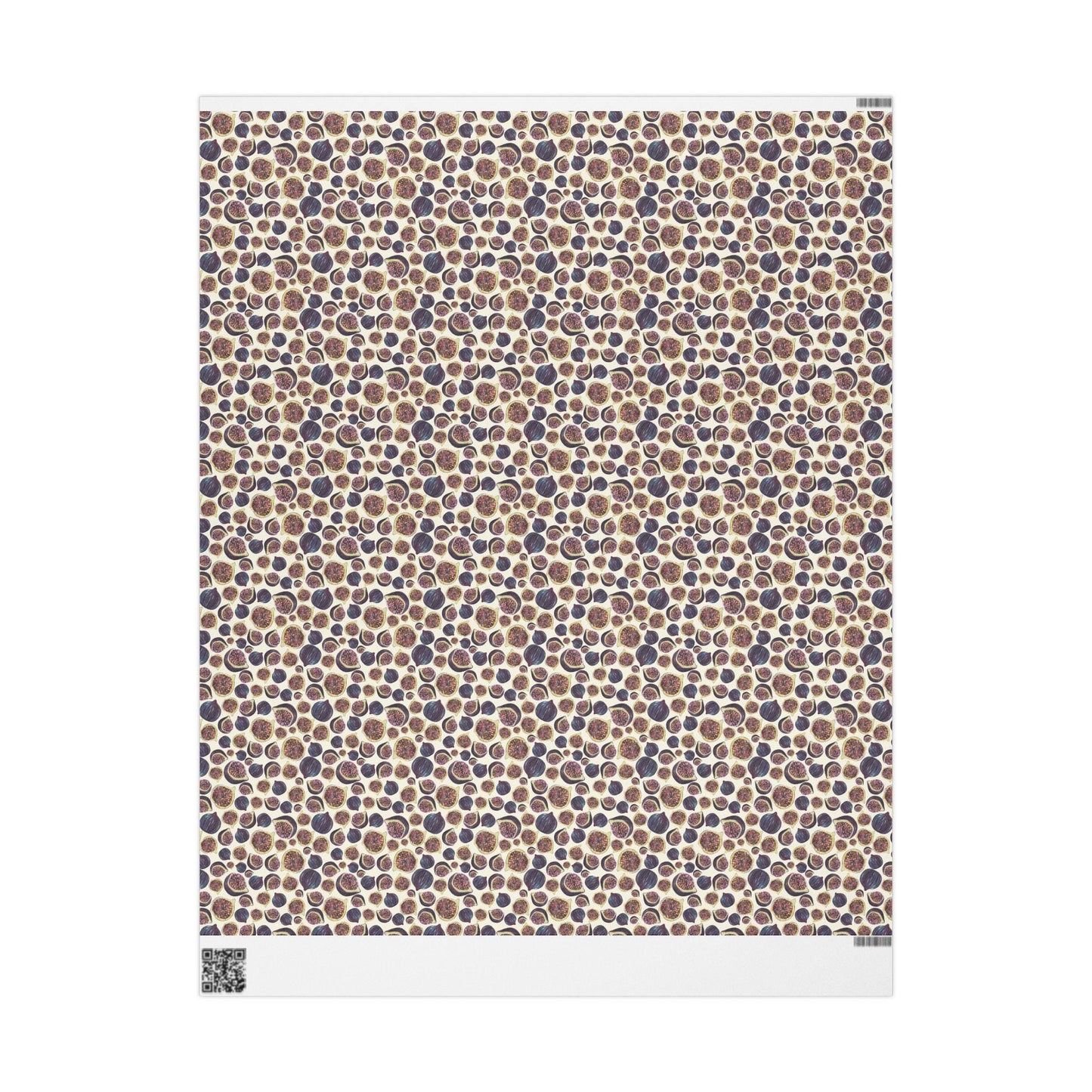 Figs Wrapping Paper Summer or Autumn Fruit Gift Wrap for Foodie Birthdays, Rustic Packaging, Farmers Market & Mediterranean Gifts