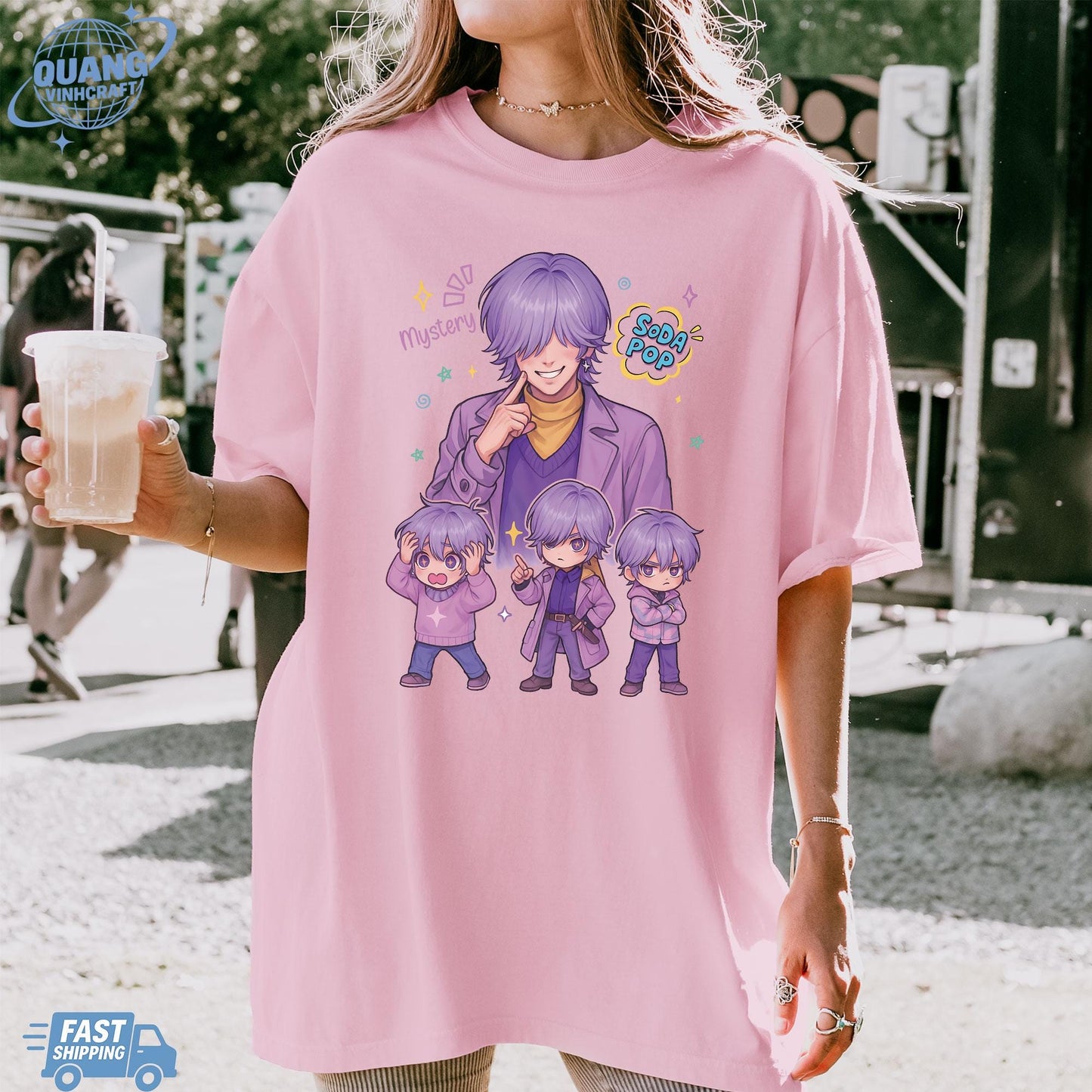 Mystery Unisex T-shirt, Saja Boys Soda Pop Tee, Kpop Cute Graphic Tee, KPDH Y2K Shirt, Mystery Fan Merch, Aesthetic Graphic Tshirt Gift