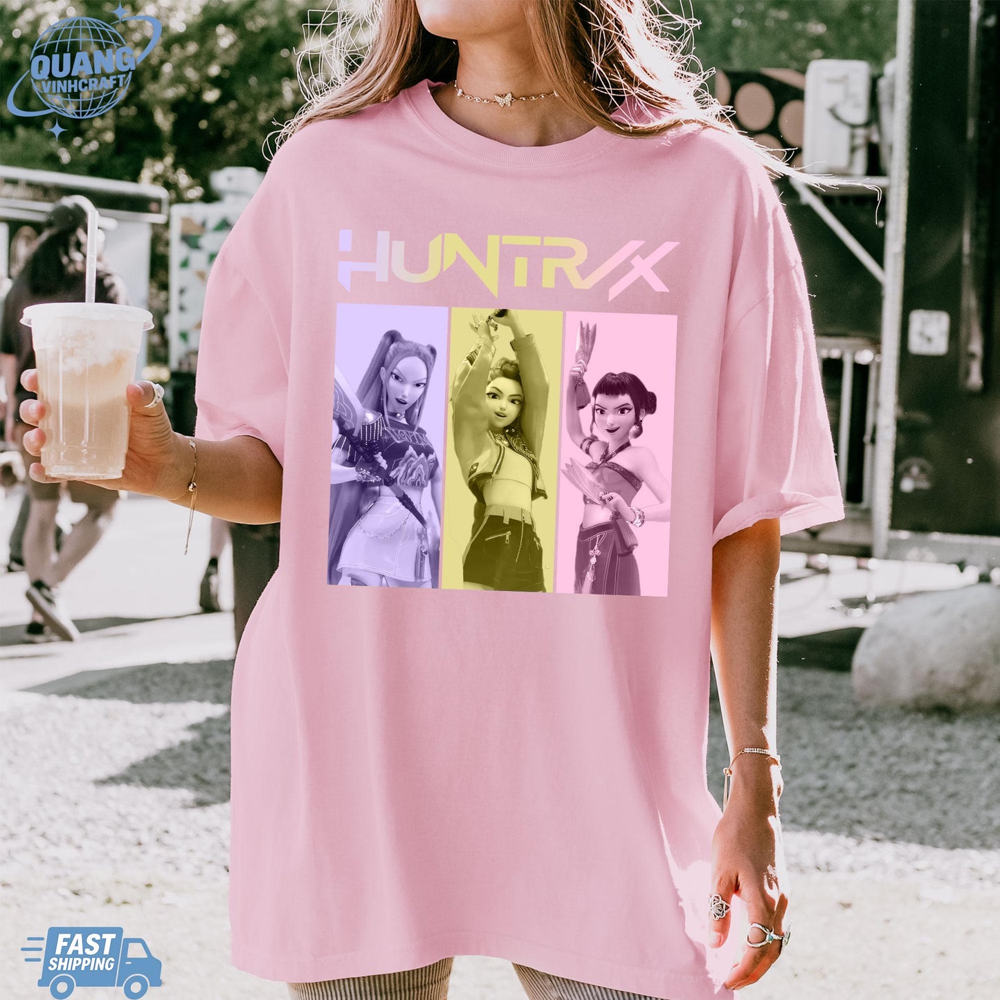 Kpop Huntrix Shirt, Kpop Demon Hunters Shirt, Kpop Huntrix Tee, Mira, Rumi, Zoey, Derpy Tiger Tee, Gift for Huntrix fans, Saja Boys Fans