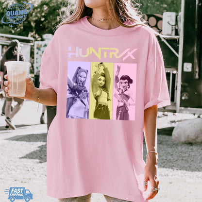 Kpop Huntrix Shirt, Kpop Demon Hunters Shirt, Kpop Huntrix Tee, Mira, Rumi, Zoey, Derpy Tiger Tee, Gift for Huntrix fans, Saja Boys Fans