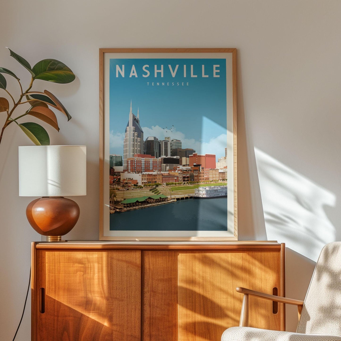 Nashville Wall Art, Nashville Tennessee Print, Nashville Skyline Poster, Nashville Sign, Nashville Map, Nashville Home Decor, Nashville Gift