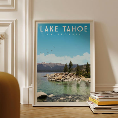 Lake Tahoe Print, Lake Tahoe California Poster, Lake Tahoe Wall Art, Lake Tahoe Gift, California Wall Art, California Print