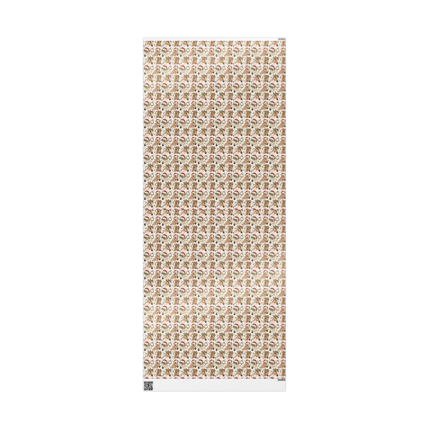 Horse Christmas Wrapping Paper, Equestrian Holiday Gift Wrap, Festive Horse Lover Present, Winter Riding Paper, Cowgirl Xmas Wrap