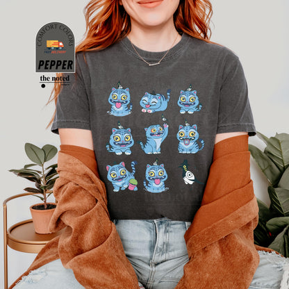 Cute Demon Hunter Tiger Comfort Shirt, Kpop Saja Boys, Derpy the Tiger And Bird Demon Hunter Tiger Tee, Hunters Tiger fan Demon Hunter Merch