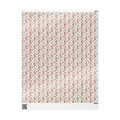 Christmas Horse Wrap with Santa, Equestrian Holiday Gift Paper, Cowgirl Xmas Wrap, Winter Riding Present, Horse Lover Festive Paper
