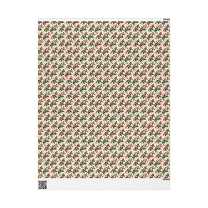 Equestrian Xmas Wrapping Paper, Horse Holiday Gift Wrap, Festive Riding Paper, Cowgirl Present Wrap, Winter Horse Lover Wrap
