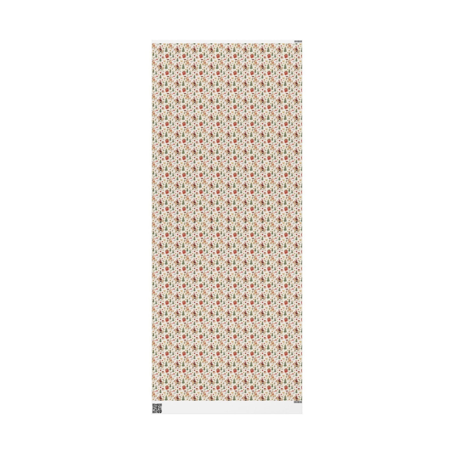 Santa Horse Wrapping Paper, Equestrian Christmas Gift Wrap, Cowgirl Holiday Paper, Winter Riding Present Wrap, Horse Lover Xmas