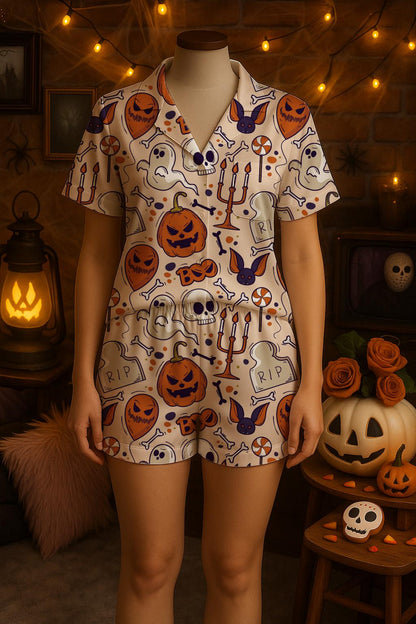 Personalized Halloween Pajamas, Womens Halloween, Matching Halloween Pis, Halloween Family, Halloween Ghost, Halloween Gift, Spooky Season