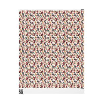 Horse Lover Xmas Wrapping, Equestrian Winter Gift Wrap, Holiday Horse Print Paper, Riding Christmas Wrap, Cowgirl Festive Paper