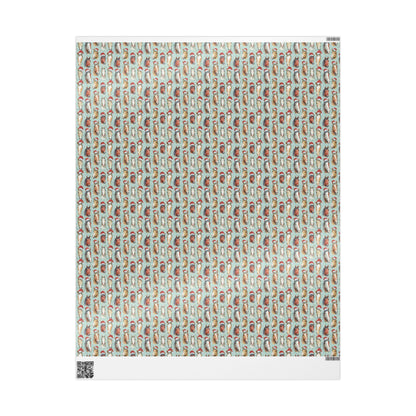 Equestrian Christmas Gift Wrap, Horse Lover Wrapping Paper, Cowgirl Winter Holiday Wrap, Riding Scene Present Paper