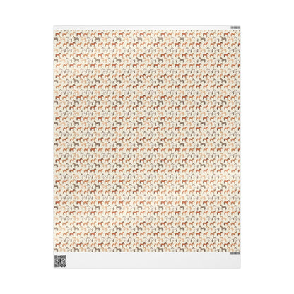 Horse Lover Wrapping Paper, Equestrian Gift Wrap, Horseback Riding Present, Animal Lover Paper, Gift for Rider, Horse Owner Wrap