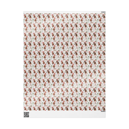 Cowgirl Christmas Wrap, Horse Winter Gift Paper, Equestrian Holiday Wrapping, Festive Rider Present Wrap, Horse Lover Xmas Sheet