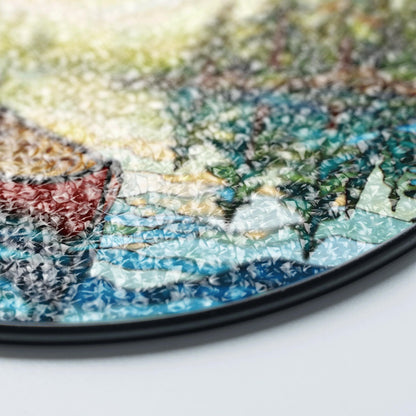 Canoe on Forest Lake Stained Glass Suncatcher Window Hanging Rustic Cabin Decor Gift for Nature Lovers