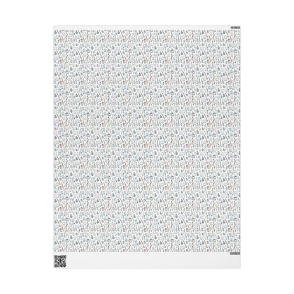 Dental Themed Wrapping Paper, Tooth Office Decor, Dentist Gift Wrap Fun Gift Wrap for Dental Office Dentist and Hygienists