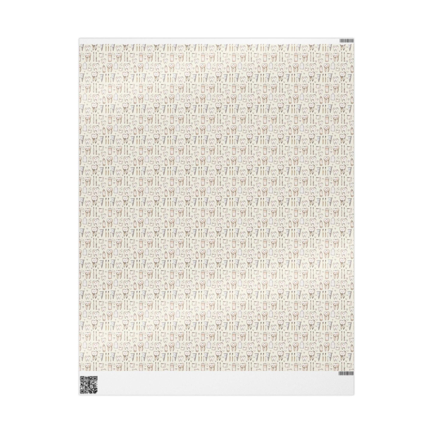 Tooth Pattern Gift Wrap, Dental Supplies Packaging, Dentist Wrapping Fun Gift Wrap for Dental Office Dentist and Hygienists